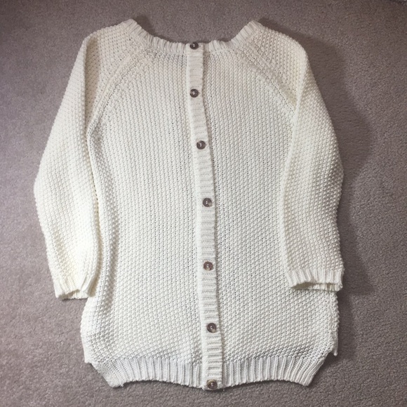 Cynthia Rowley cream cable knit sweater - Picture 3 of 9